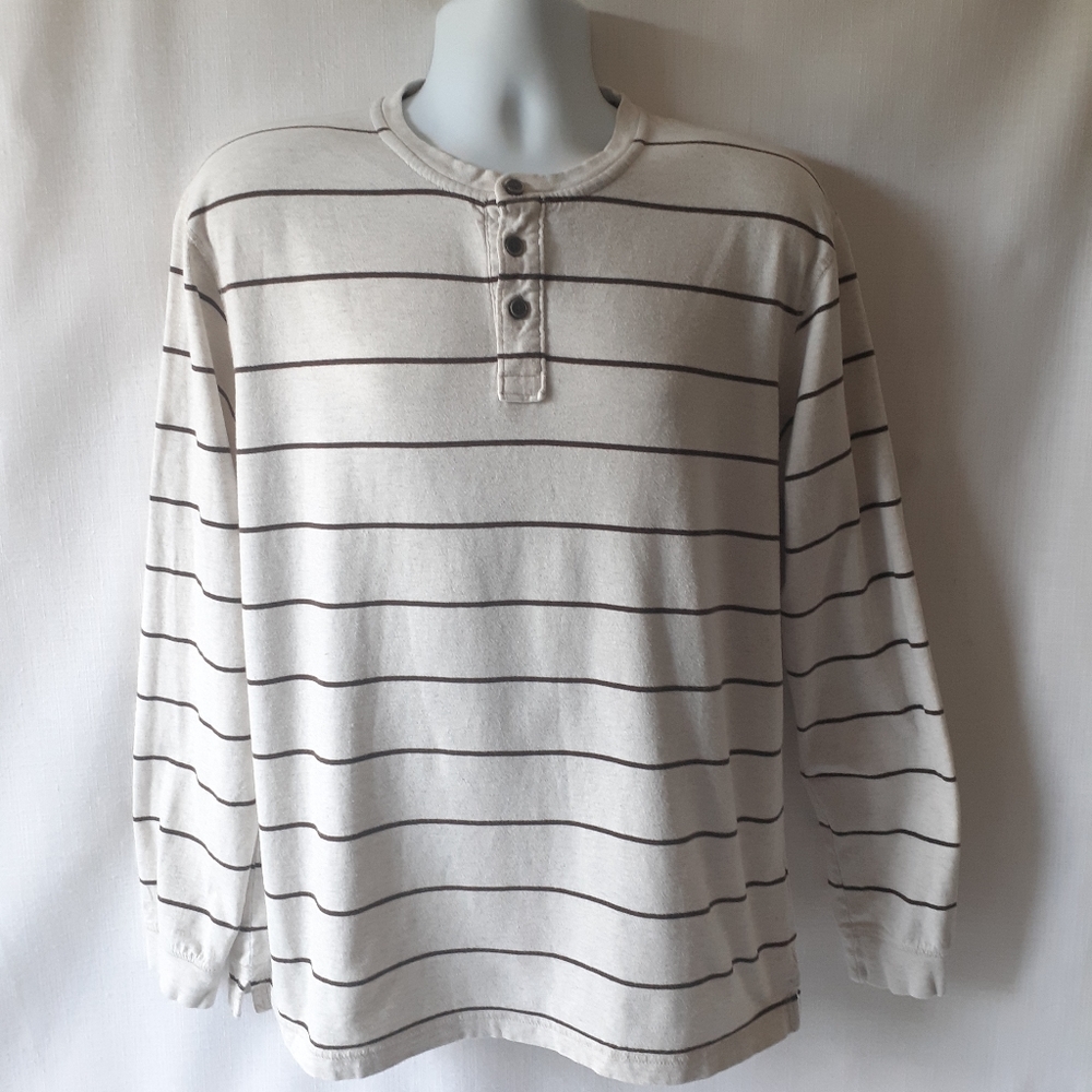 Wrangler Jeans co.men's tan/brown long sleeve top